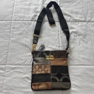 Patchwork Crossbody Bag Coach Imitation